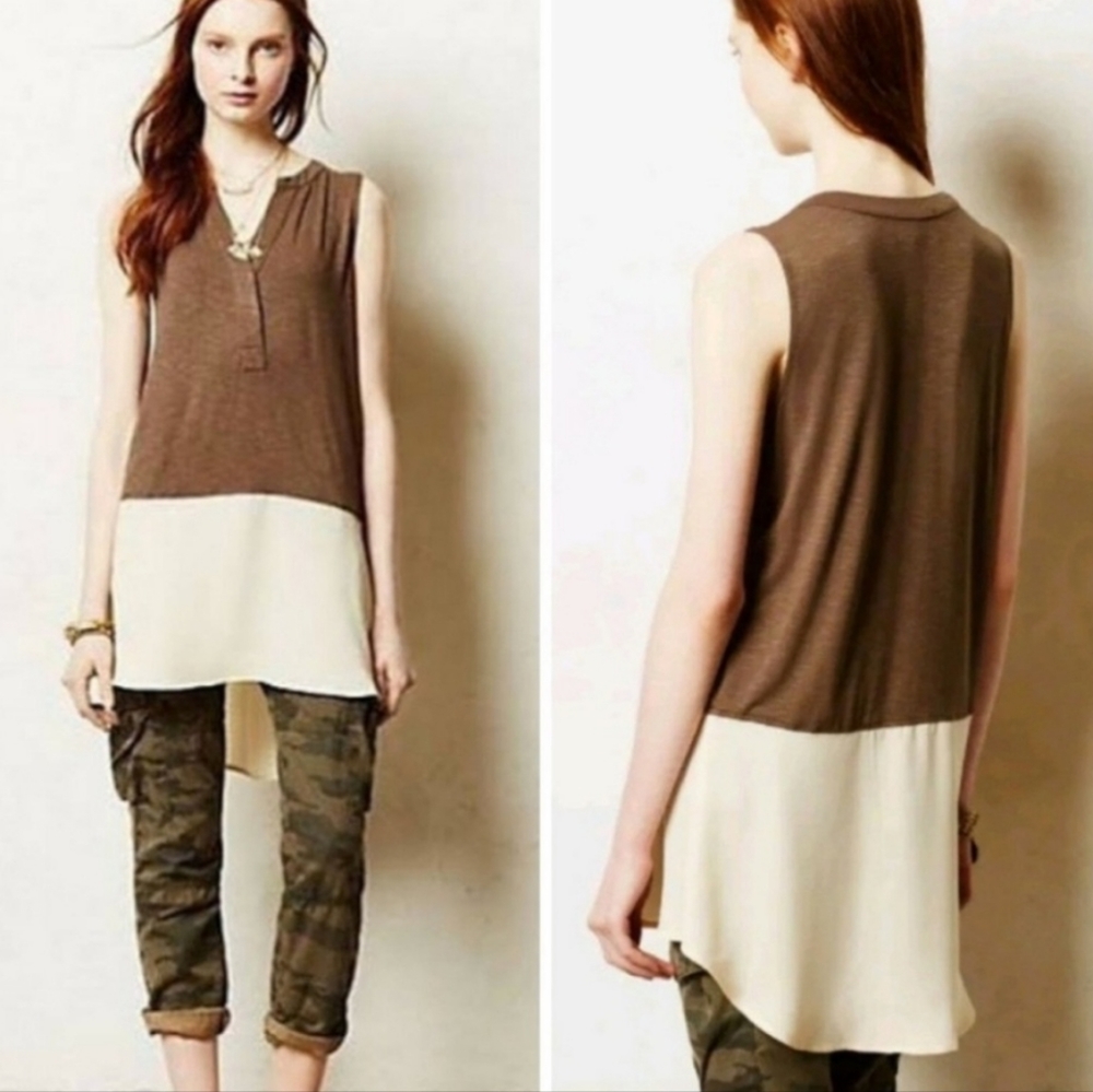 Sunday in Brooklyn for Anthropologie Colorblock Top, Size Medium